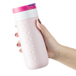 Vaso termo de acero inoxidable con mecanismo antigoteo Dopper 400ml color rosa segunda vista