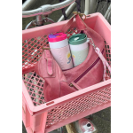 Vaso termo de acero inoxidable con mecanismo antigoteo Dopper 400ml color rosa quinta vista