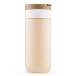 Vaso termo de acero inoxidable con mecanismo antigoteo Dopper 400ml color marrón claro quinta vista