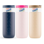 Vaso termo de acero inoxidable con mecanismo antigoteo Dopper 400ml color marrón claro sexta vista