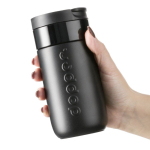 Vaso termo de viaje de acero inoxidable con tapa abatible Dopper 300ml color negro segunda vista