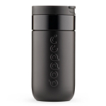 Vaso termo de viaje de acero inoxidable con tapa abatible Dopper 300ml color negro tercera vista