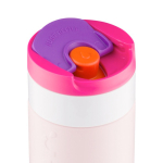 Vaso termo de viaje de acero inoxidable con tapa abatible Dopper 300ml color rosa segunda vista