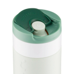 Vaso termo de viaje de acero inoxidable con tapa abatible Dopper 300ml color verde bosque tercera vista