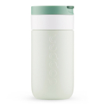 Vaso termo de viaje de acero inoxidable con tapa abatible Dopper 300ml color verde bosque quinta vista