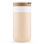 Vaso termo de viaje de acero inoxidable con tapa abatible Dopper 300ml color marrón claro segunda vista