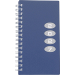 Agenda de bolsillo con vista semanal y certificación FSC® color azul primera vista