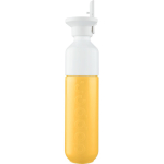 Botella de acero inoxidable con pajita Dopper Original 450ml color amarillo primera vista