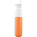 Botella de acero inoxidable con pajita Dopper Original 450ml color naranja primera vista