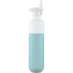 Botella de acero inoxidable con pajita Dopper Original 450ml color azul claro primera vista
