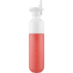 Botella de acero inoxidable con pajita Dopper Original 450ml color coral primera vista
