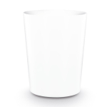 Vaso de plástico reutilizable hecho en Europa tamaño pequeño 120ml color blanco