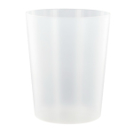Vaso de plástico reutilizable hecho en Europa tamaño pequeño 120ml color translúcido
