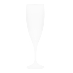Copa de champán de plástico hecha en Europa sin BPA 140ml color blanco