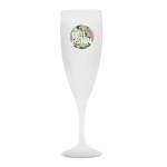 Copa de champán de plástico hecha en Europa sin BPA 140ml color translúcido
