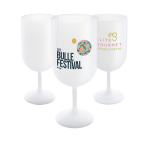 Copa de vino de plástico sin BPA reutilizable hecha en EU 180ml color translúcido