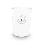 Vaso reutilizable y reciclable de plástico versión mini 220ml color blanco