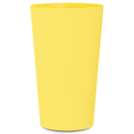 Vaso reutilizable hecho en Europa apto lavavajillas de colores 300ml color amarillo