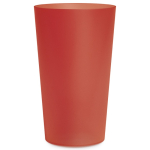 Vaso reutilizable hecho en Europa apto lavavajillas de colores 300ml color rojo transparente