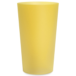 Vaso reutilizable hecho en Europa apto lavavajillas de colores 300ml color amarillo transparente