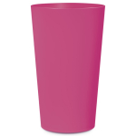 Vaso reutilizable hecho en Europa apto lavavajillas de colores 300ml color fucsia