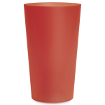 Vaso reutilizable hecho en Europa apto lavavajillas de colores 300ml color rojo oscuro