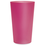 Vaso reutilizable hecho en Europa apto lavavajillas de colores 300ml color fucsia transparente