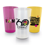 Vaso de plástico reutilizable hecho en Europa tamaño grande 600ml color translúcido