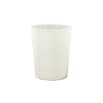 Vaso reutilizable origen vegetal y mineral hecho en Europa mini 120ml color blanco roto