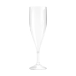 Copa tipo flauta para champagne de plástico Tritan® reutilizable 140ml color transparente