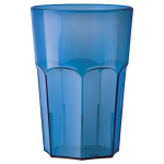 Vaso de plástico reutilizable de Tritan® hecho en Europa 400ml color azul transparente