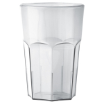 Vaso de plástico Tritan® reutilizable hecho en Europa 560ml color transparente