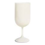 Copa de vino biocompuesta de origen vegetal y mineral 180ml color blanco roto