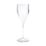 Copa estilo flauta para champagne de plástico SAN hecha en EU 140ml color transparente