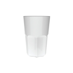 Vaso reutilizable de plástico hecho en Francia sin BPA 400ml color blanco