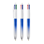 Bolígrafo de plástico fabricado en EU con multicarga y tinta 4 colores BIC® color azul