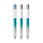 Bolígrafo de plástico fabricado en EU con multicarga y tinta 4 colores BIC® color turquesa