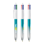 Bolígrafo de plástico fabricado en EU con multicarga y tinta 4 colores BIC® color turquesa