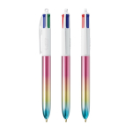 Bolígrafo de plástico estilo degradado con tinta de 4 colores Gradient BIC® color multicolor