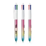 Bolígrafo de plástico estilo degradado con tinta de 4 colores Gradient BIC® color multicolor