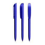 Bolígrafo de plástico giratorio con tinta negra Super Clip Glacé BIC® color azul