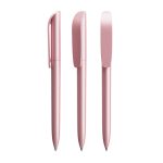 Bolígrafo de plástico giratorio con tinta negra Super Clip Glacé BIC® color rosa