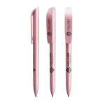 Bolígrafo de plástico giratorio con tinta negra Super Clip Glacé BIC® color rosa