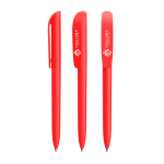 Bolígrafo de plástico giratorio y escritura negra Super Clip Soft BIC® color rojo