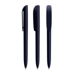 Bolígrafo de plástico giratorio y escritura negra Super Clip Soft BIC® color azul marino