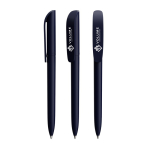 Bolígrafo de plástico giratorio y escritura negra Super Clip Soft BIC® color azul marino