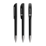 Bolígrafo de plástico recargable con tinta negra Super Clip Soft BIC® color negro