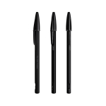Bolígrafo metálico con recargas y escritura negra Cristal® Re’New Black BIC® color negro