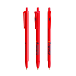 Bolígrafo de plástico con mecanismo de clic y tinta azul Clic Stic BIC® color rojo