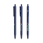 Bolígrafo de plástico con mecanismo de clic y tinta azul Clic Stic BIC® color azul marino